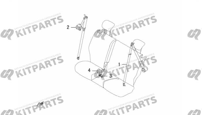 Задние ремни безопасности Haval