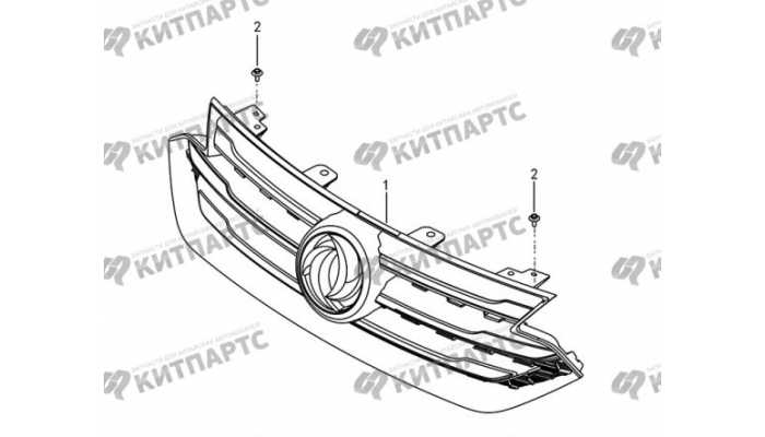 Облицовка радиатора Dong Feng AX7