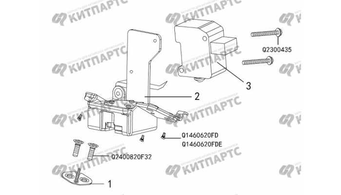 Замок двери задка Great Wall DW Hower H5